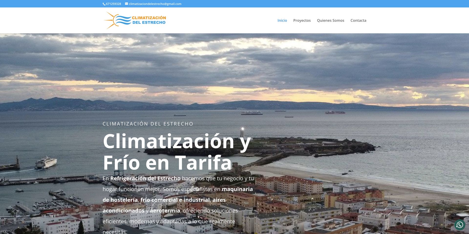 Web de Climatización del Estrecho